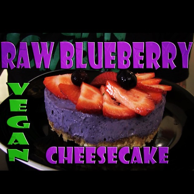 Raw Vegan Blueberry Cheesecake