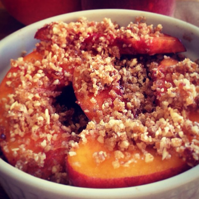Raw Cobbler with Optional Banana Ice Cream
