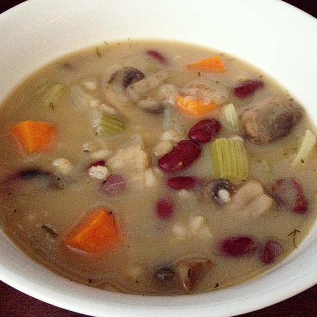 Organic Mushroom Bean and Barley Soup