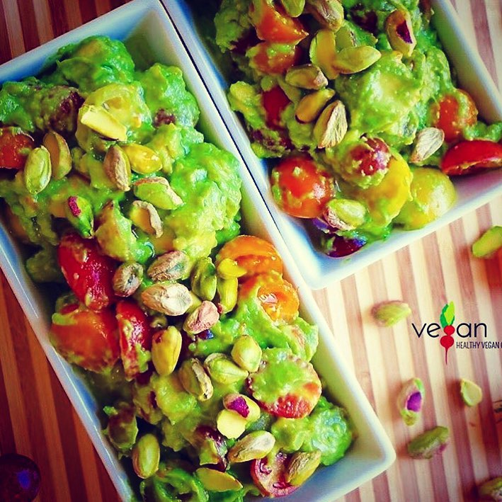 Avocado, Grape, and Tomato Salad