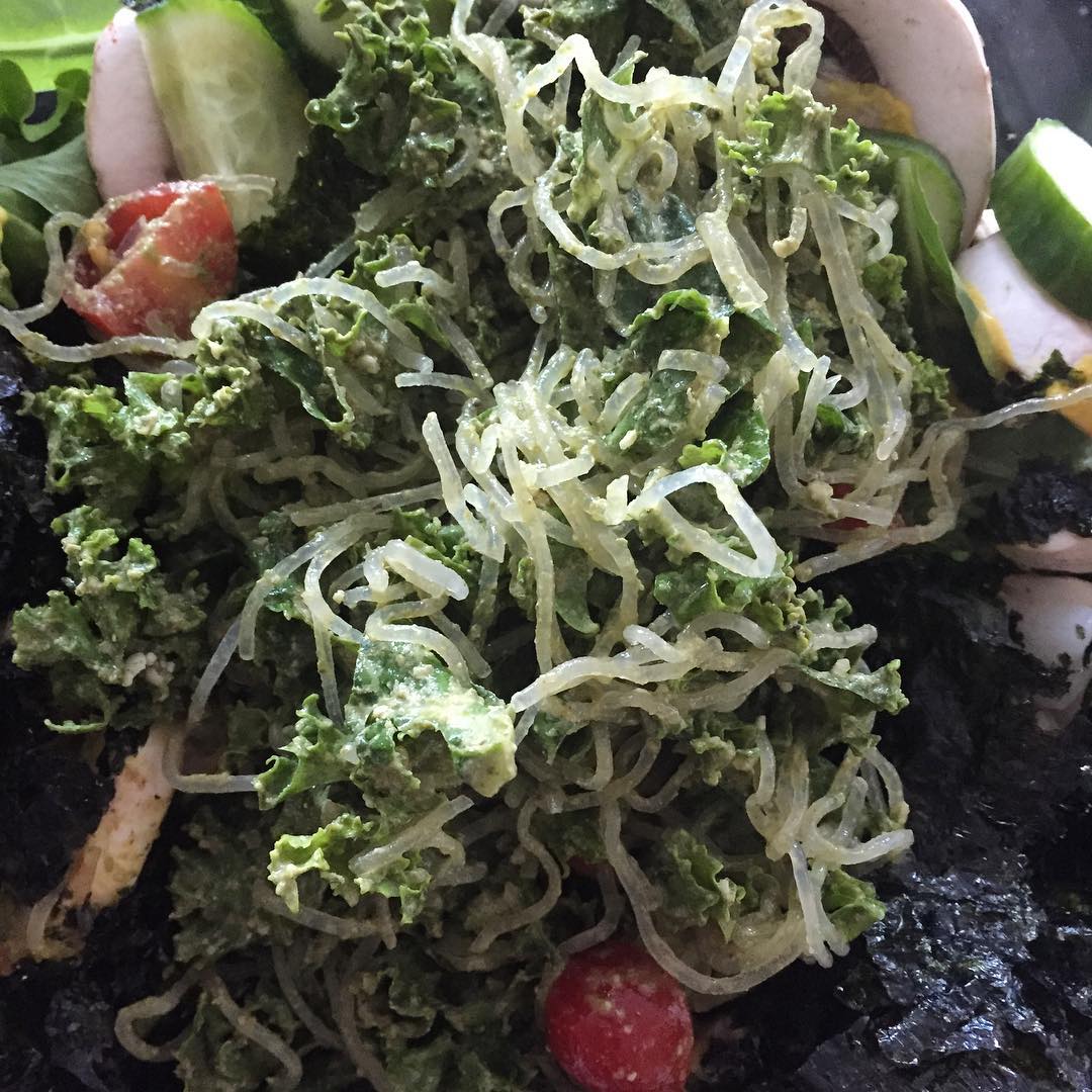 Raw Pesto Kelp Noodles for Thyroid Health