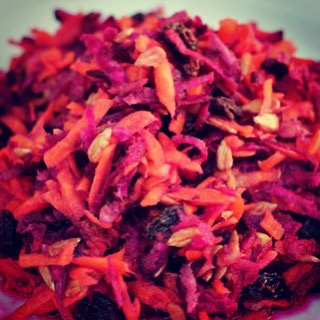 Raw Carrot & Beet Salad (High Fiber)