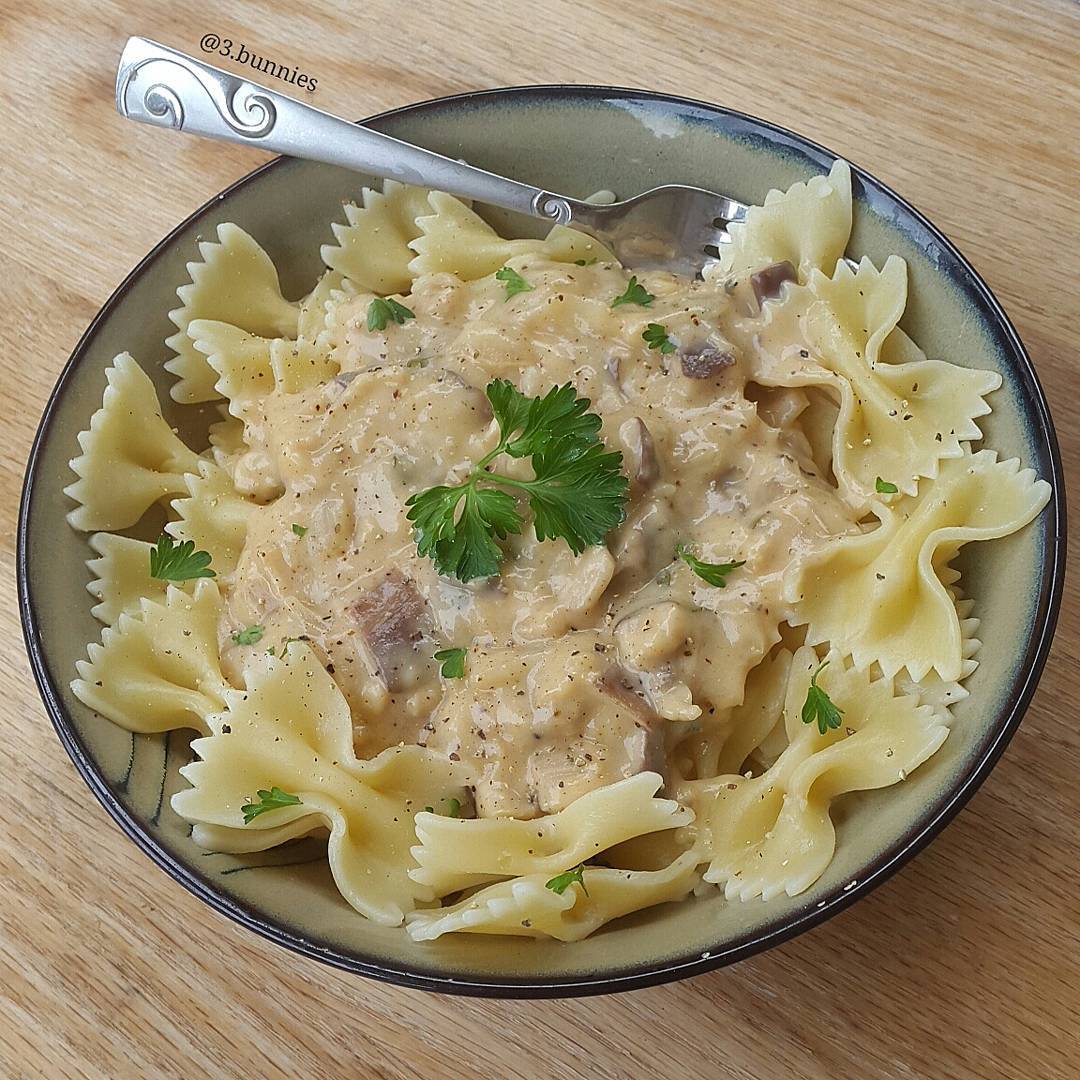 Creamy Shittake Mushroom Stroganoff