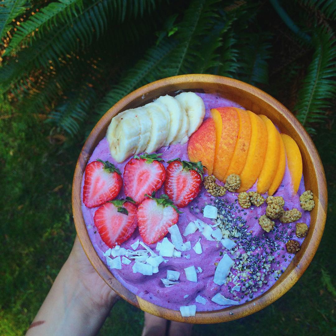 Vegan Nicecream with Mixed Fruits