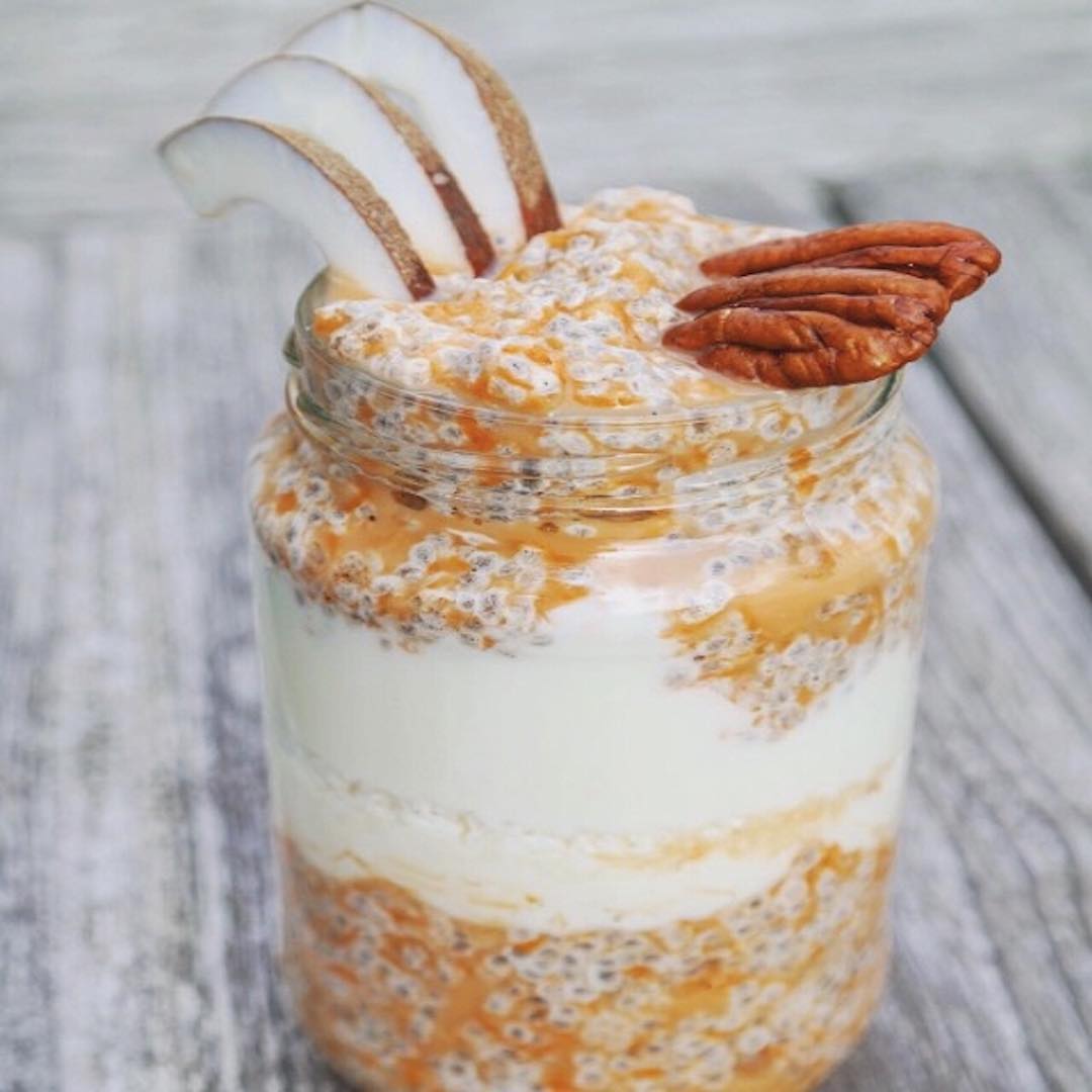Low FODMAP Carrot Cake Chia Pudding