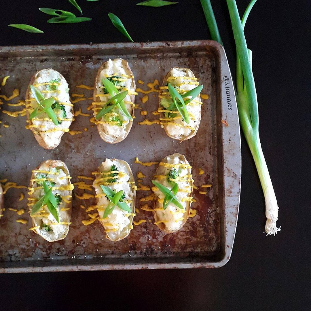 Mini Double Stuffed Potatoes