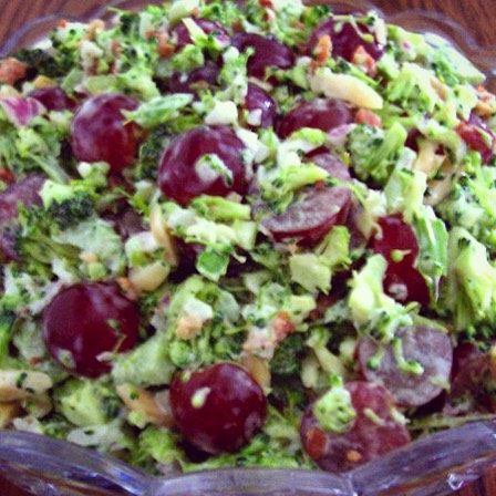 Broccoli Curry Cashew Salad