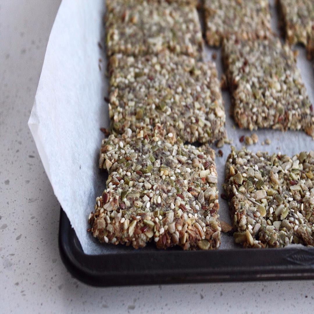 Simple Mixed Seed Crackers for Healthy Snacking