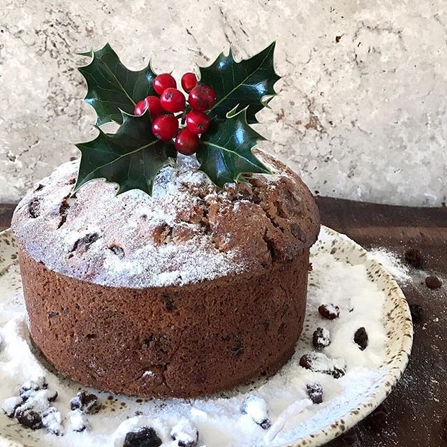 Spelt Flour Christmas Cake with Dried Fruits