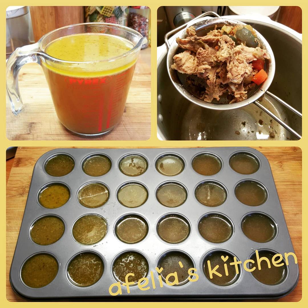 Homemade Chicken Stock from Roast Carcass