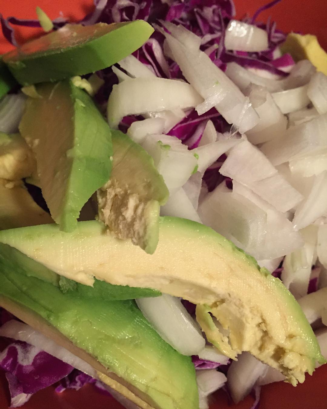 Refreshing Purple Cabbage and Avocado Salad