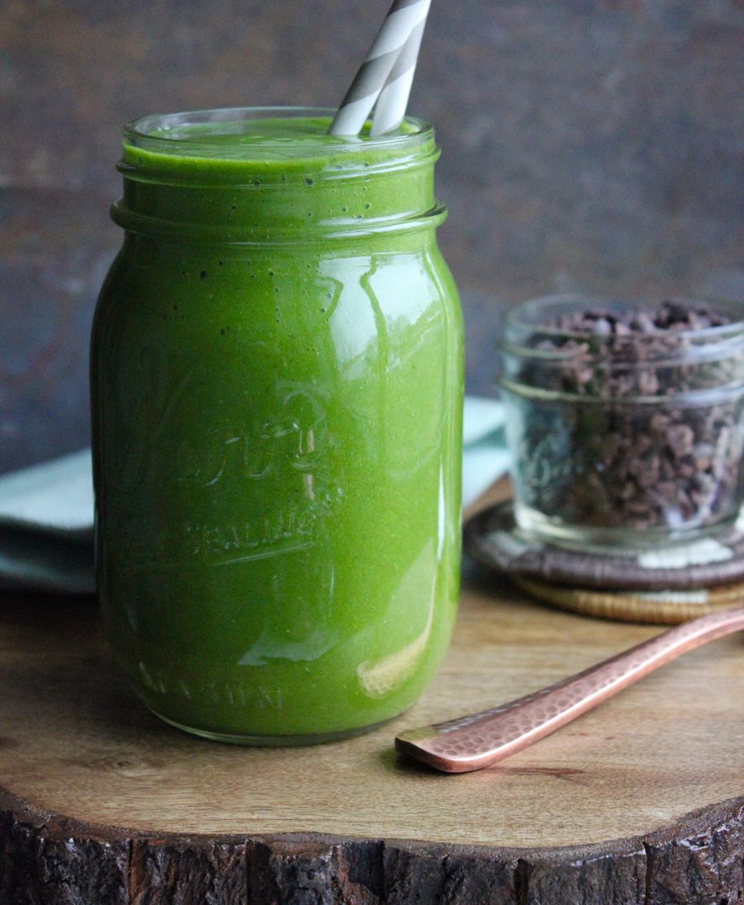 Healthy Green Smoothie with Superfoods