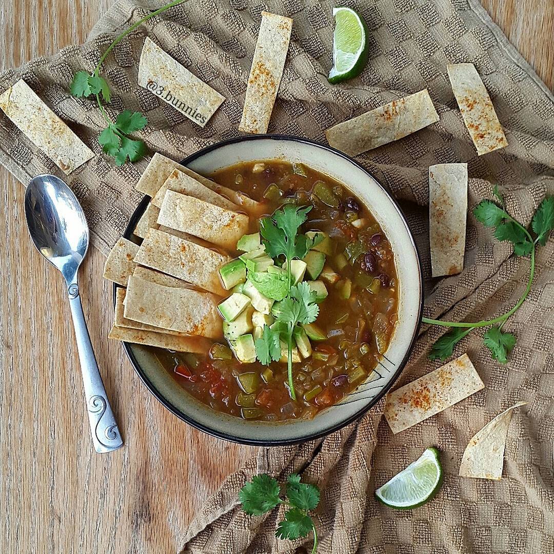 Tortilla Soup with Fresh Avocado