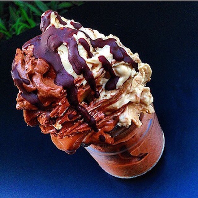 Chocolate and Peanut Butter Nicecream