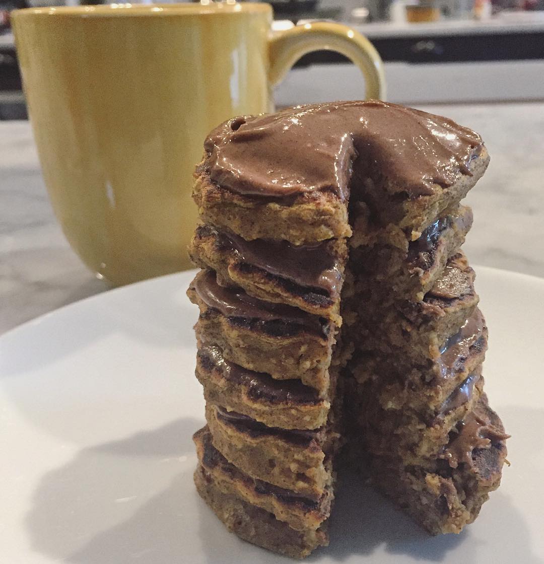 Protein Pumpkin and Oat Pancakes