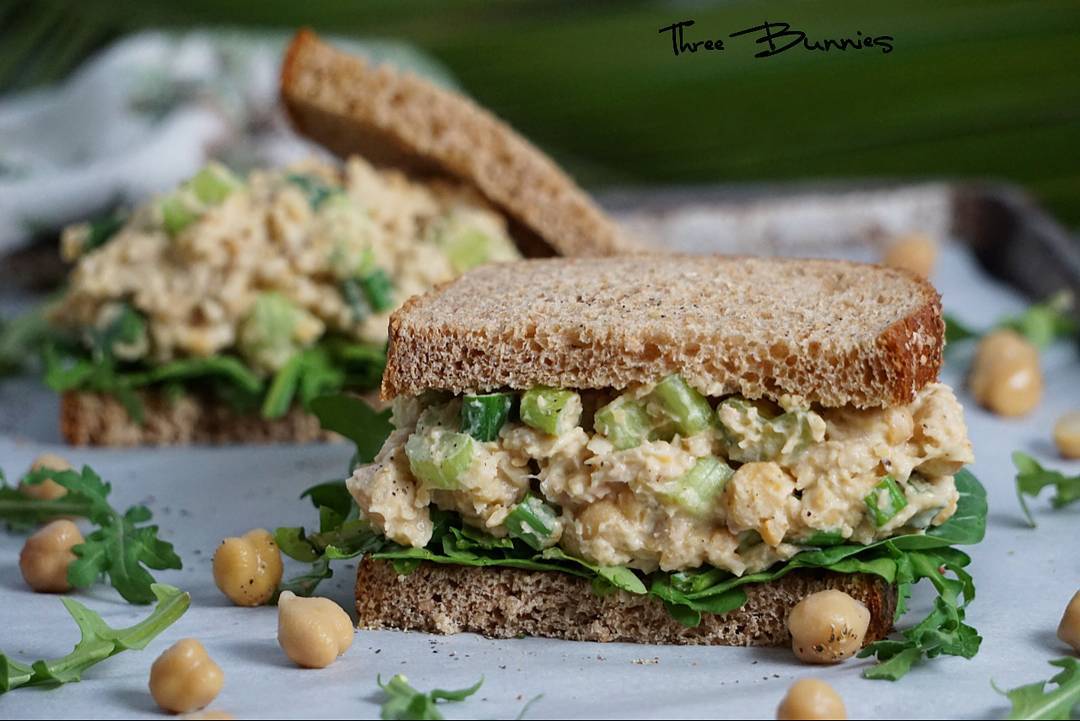 Quick and Easy Chickpea Tuna Sandwich