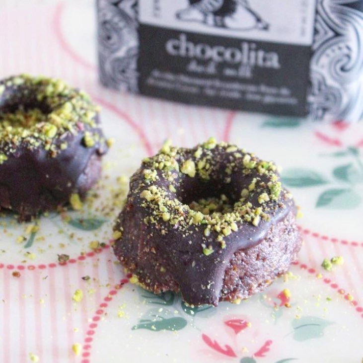 No-Bake Chocolate Covered Mini Doughnuts