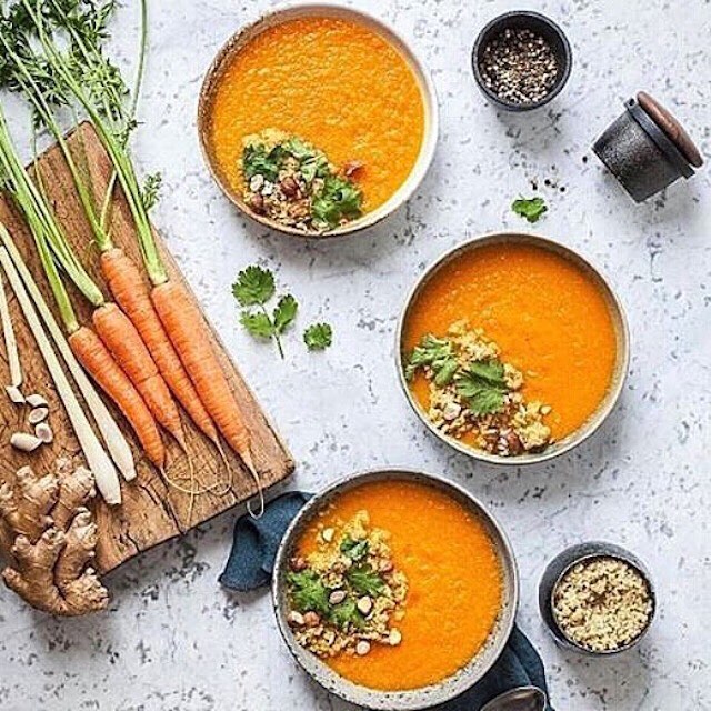 Cleansing Lemongrass Ginger Roasted Carrot Soup