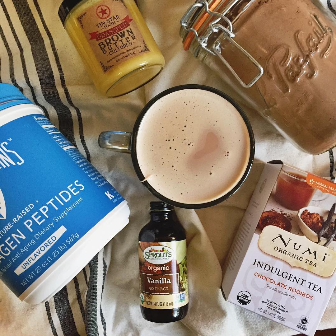 Delicious Chocolate Rooibos Tea with Collagen Blend