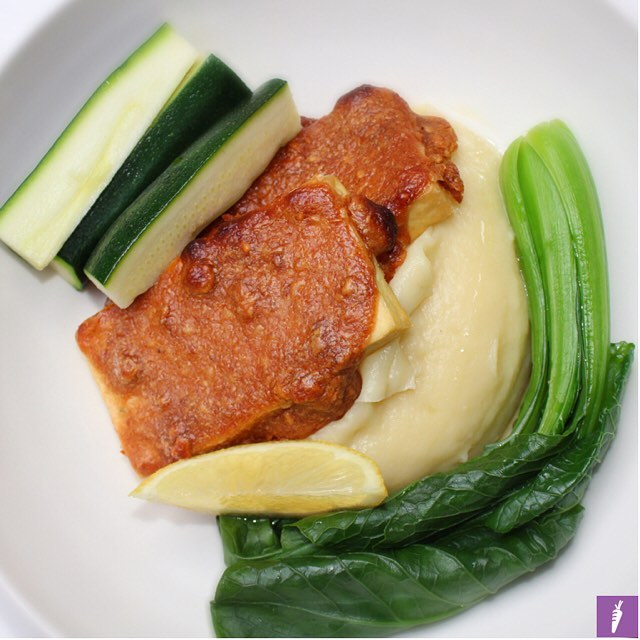 Nutty Tempeh with Creamy Mashed Potatoes