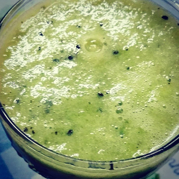 Electrolyte Slushie Drink with Kiwi and Spinach