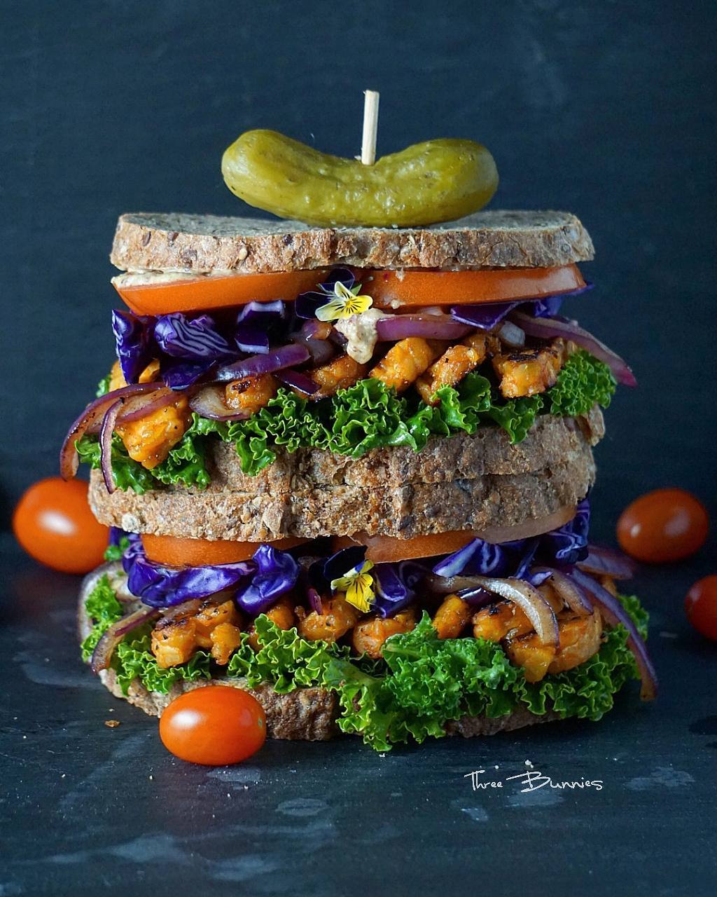 Our Buffalo Tempeh Sandwich