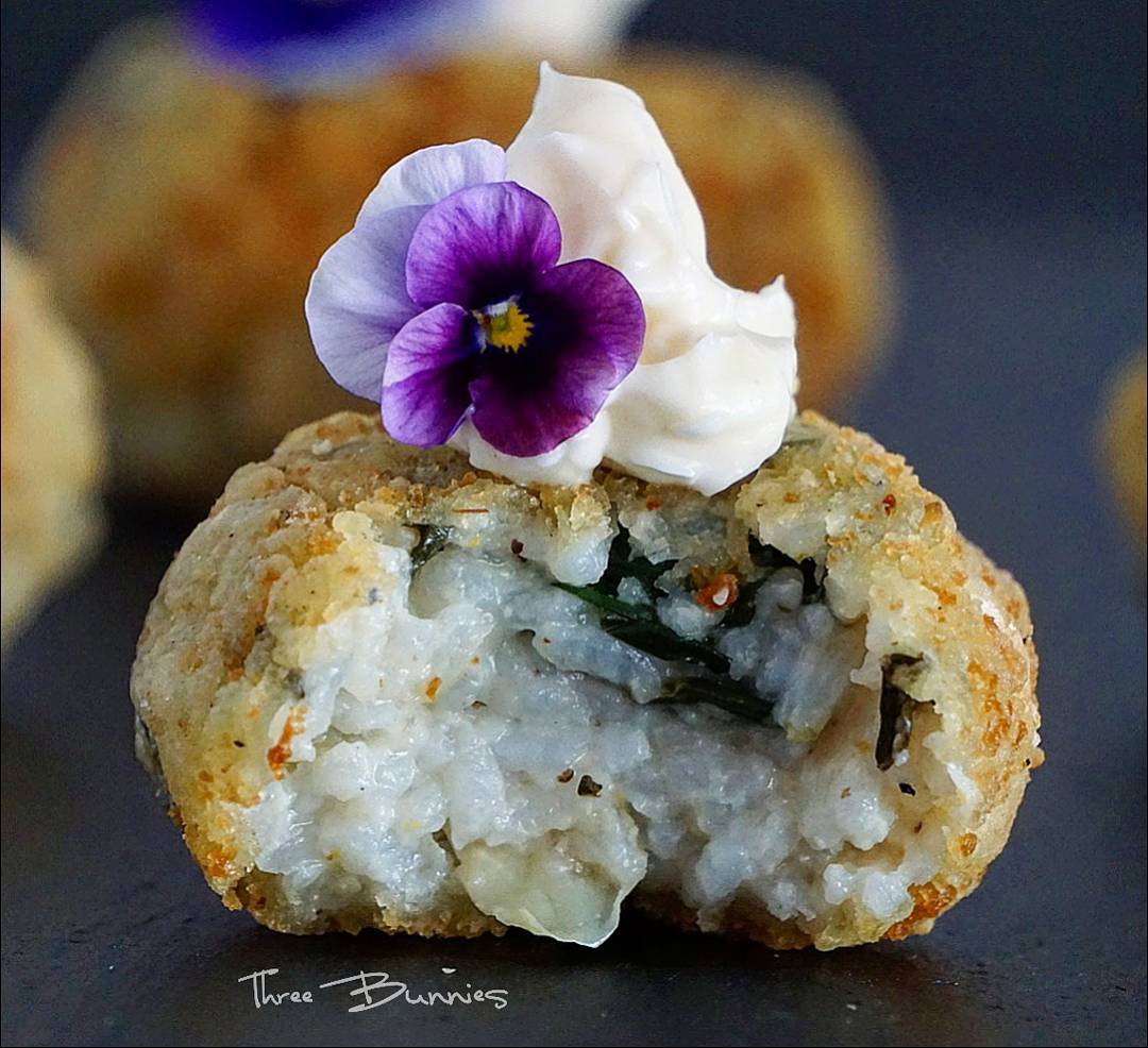 Artichoke and Spinach Rice Balls