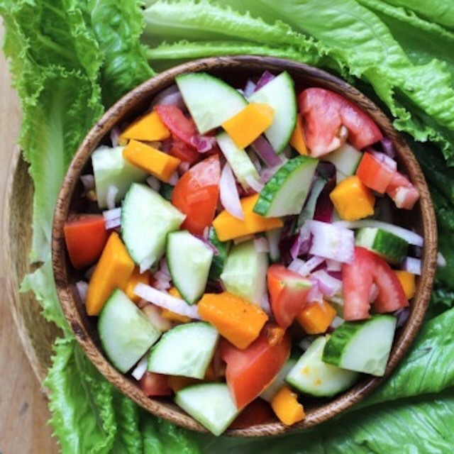 Mediterranean Lettuce Wraps with Fresh Vegetables