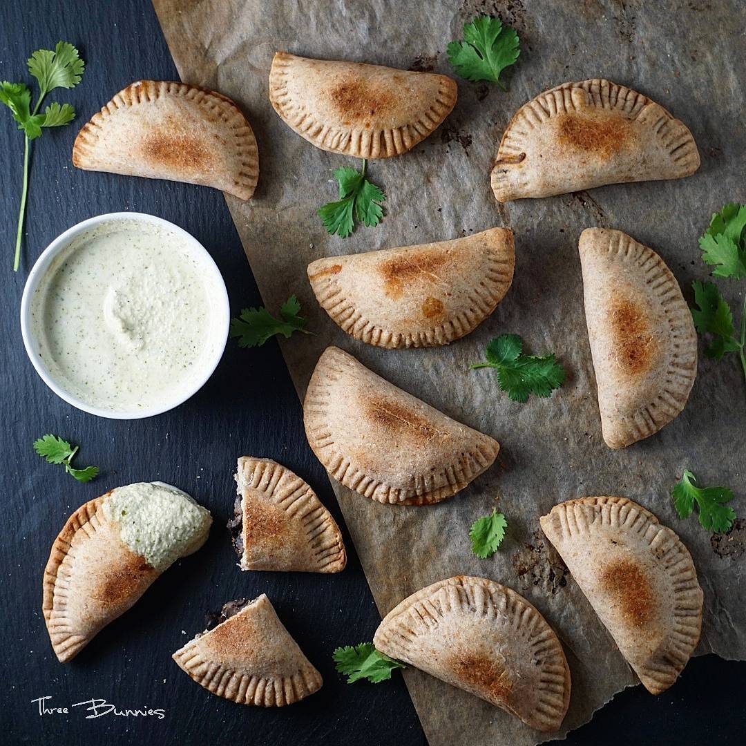 Our Black Bean and Mushroom Empanadas