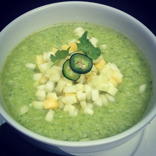 Pineapple Cucumber Gazpacho