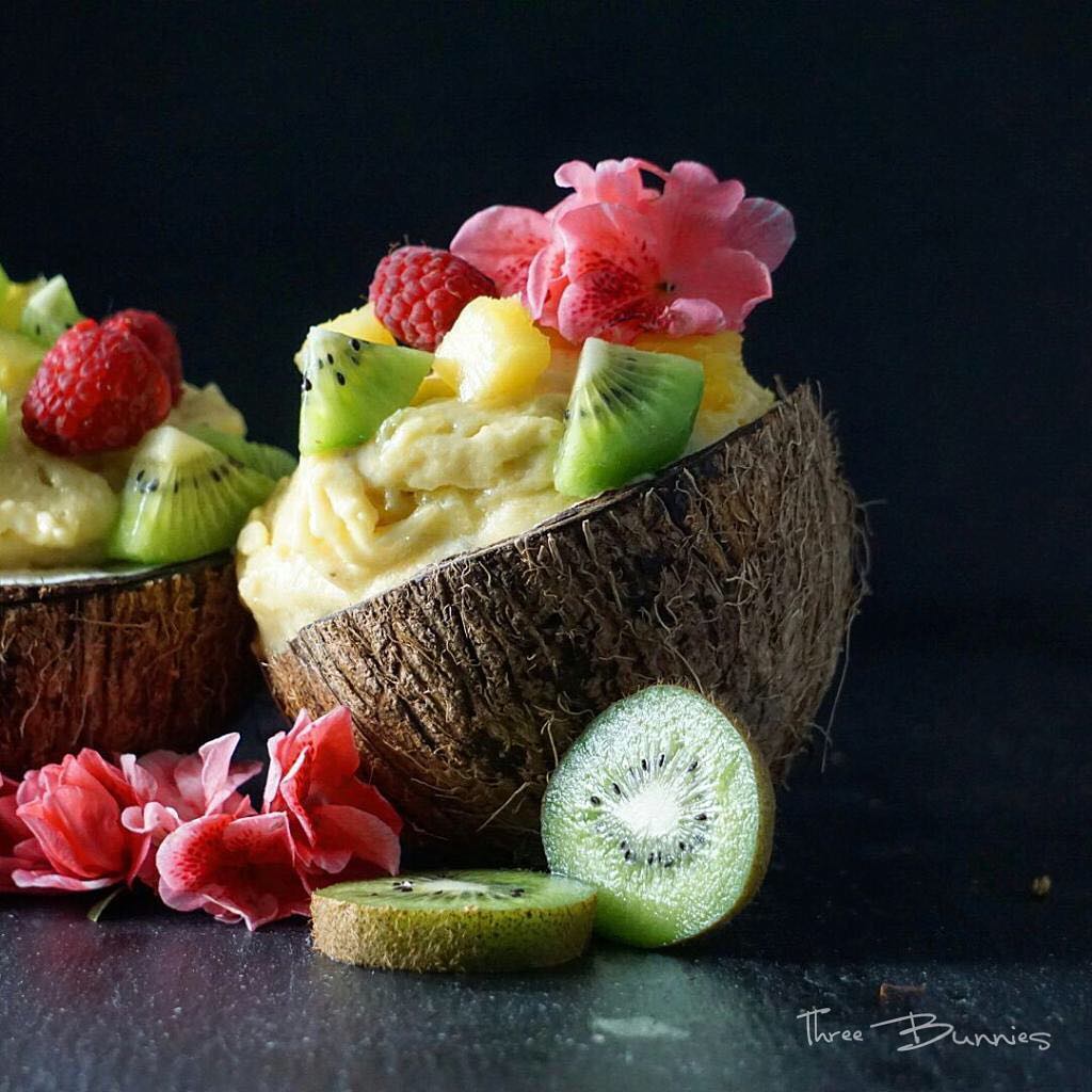 Refreshing Mango Pineapple Nicecream for Florida