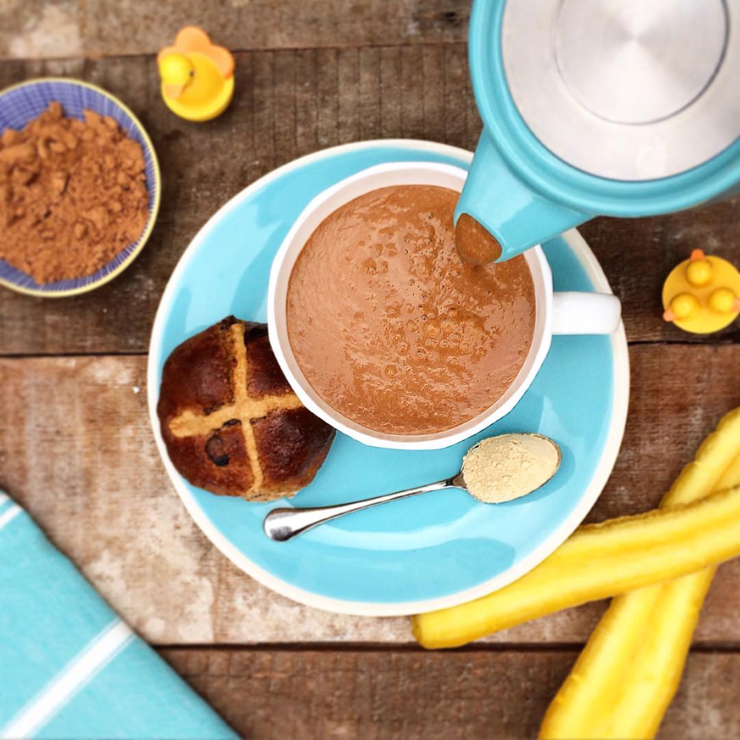 Healthy Easter Chocolate Smoothie with Carrot