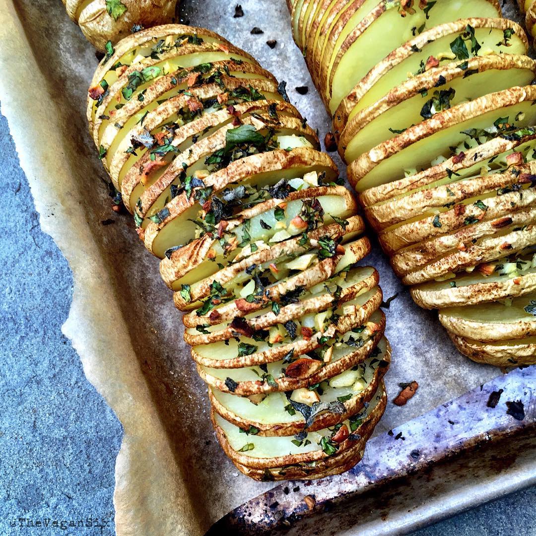 Local Herbed Hasselback Potatoes