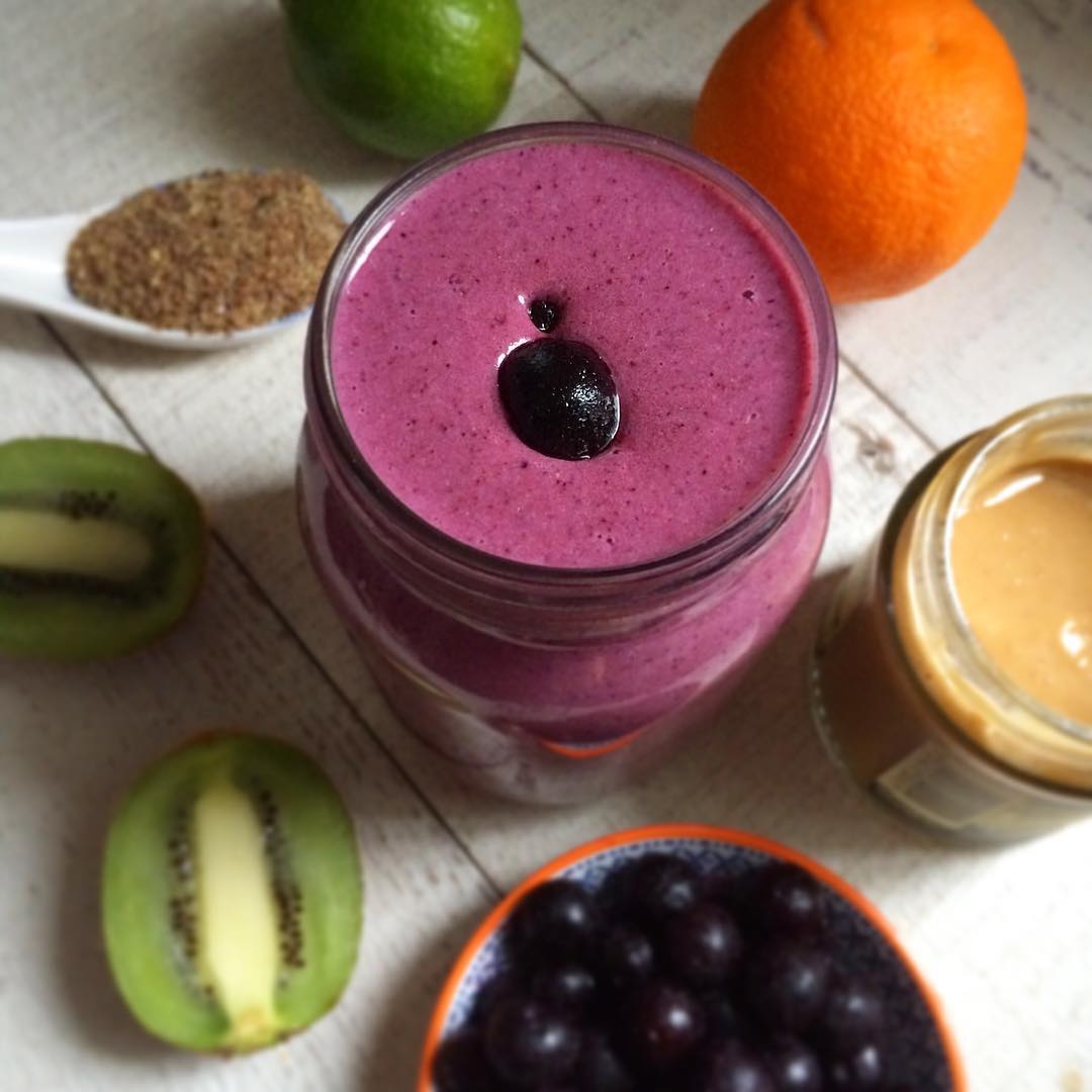Beautiful Berries and Cashews Boosting Smoothie