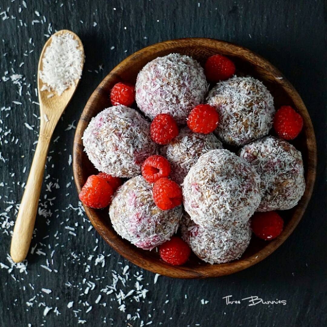 Raspberry Breakfast Bliss Balls