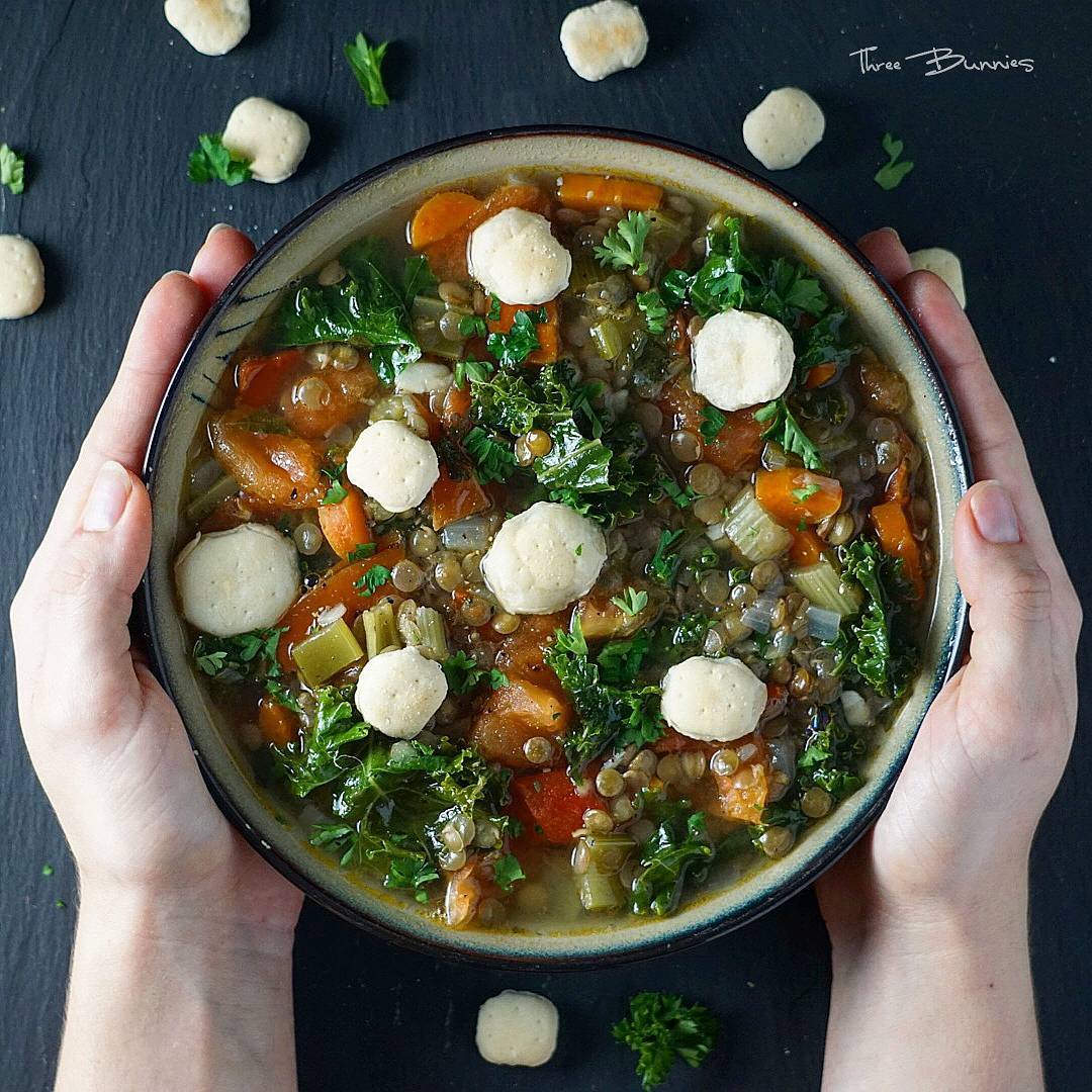 Hearty Abundance Lentil Soup with Vegetables