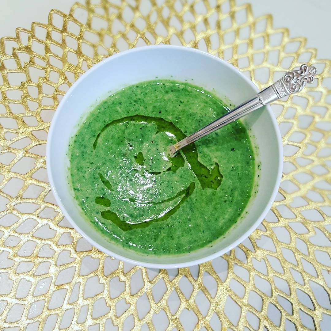 Detox Green Soup with Leeks and Watercress