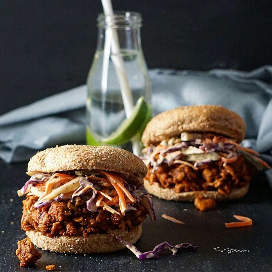 Pineapple Sloppy Joe with Dill Pickle Slaw