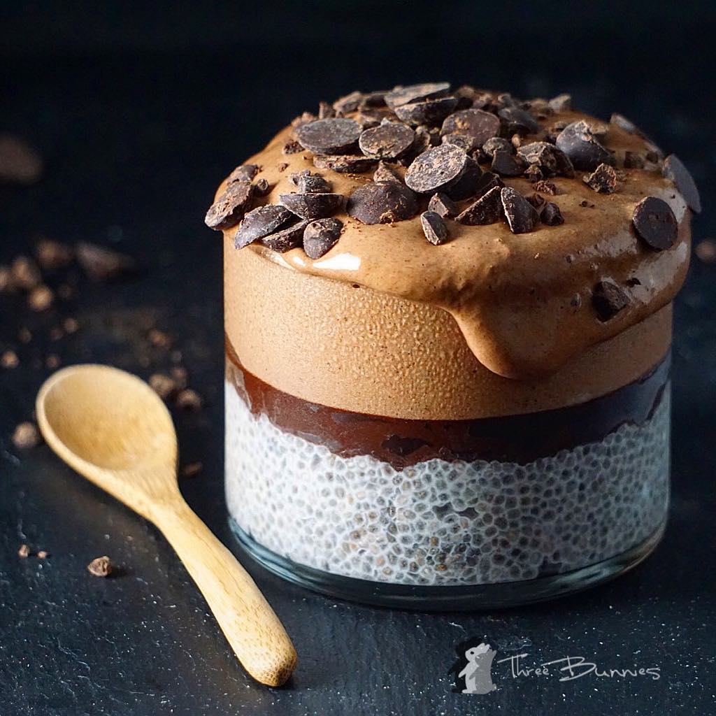 Almond Chocolate Chia Pudding