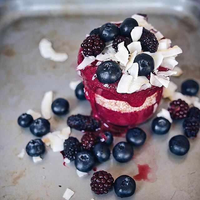 Mulberry Acai Jar Breakfast Delight