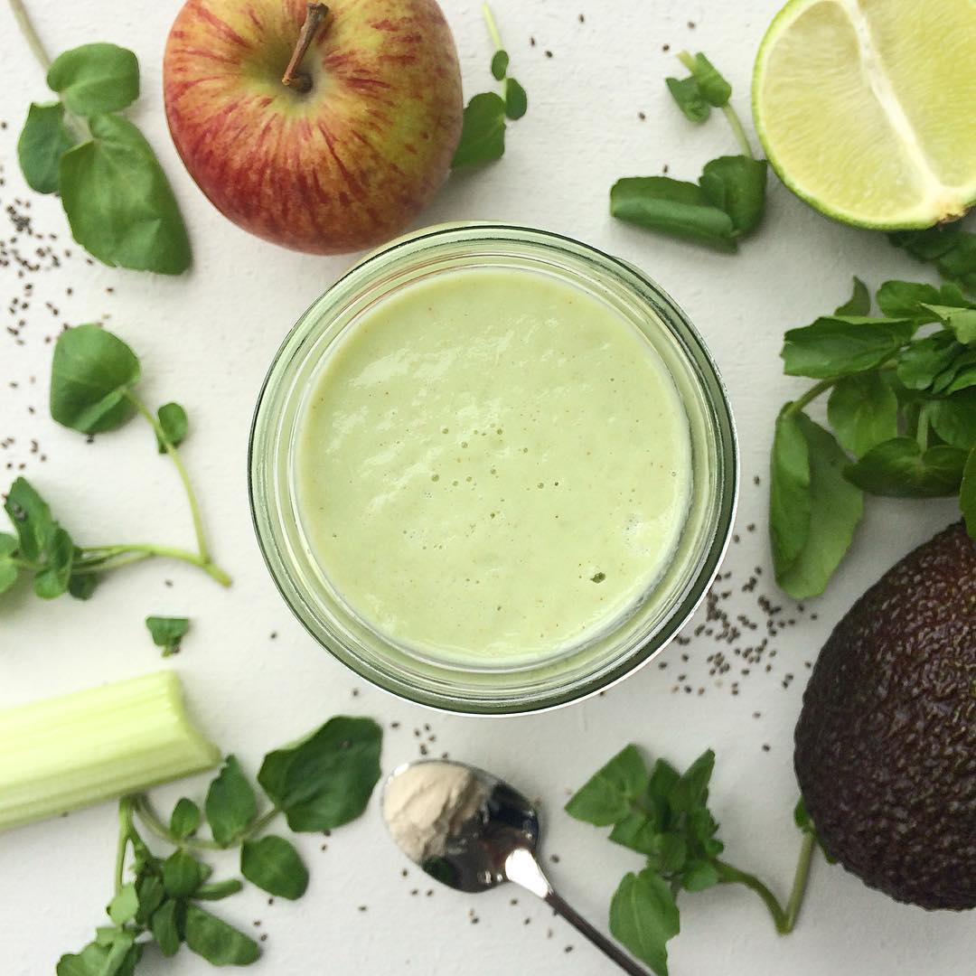 Delightful Avocado Apple Watercress Smoothie