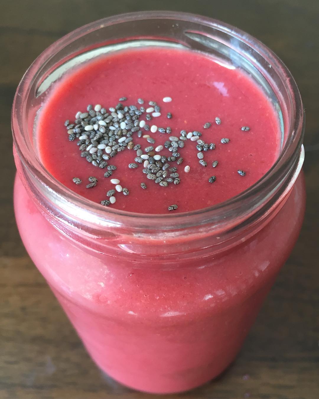 Pink Smoothie with Fruits and Vegetables
