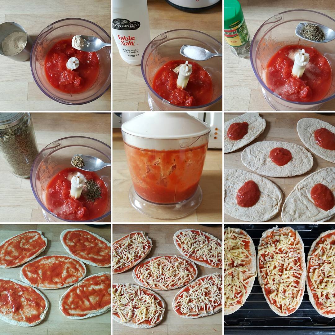 Superfast Pitta Bread Pizzas