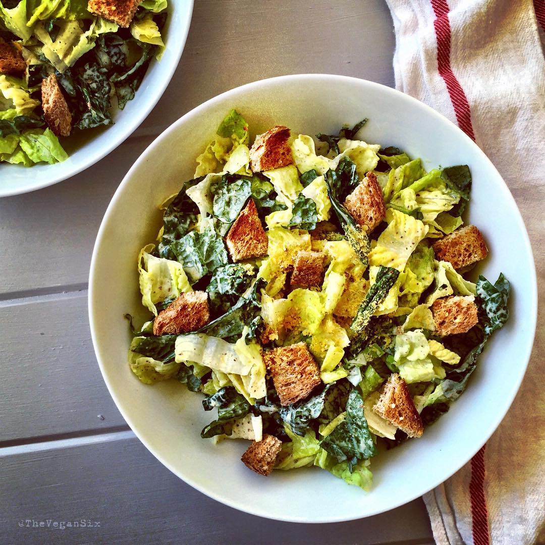 Vegan Low-Fat Caesar Salad Dressing