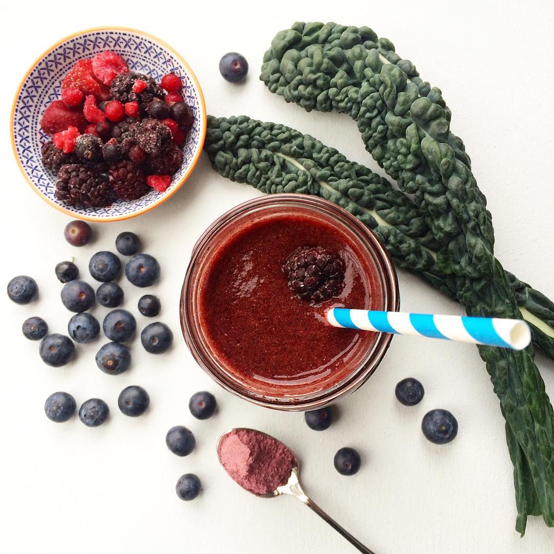 Cavolo Nero and Berry Smoothie