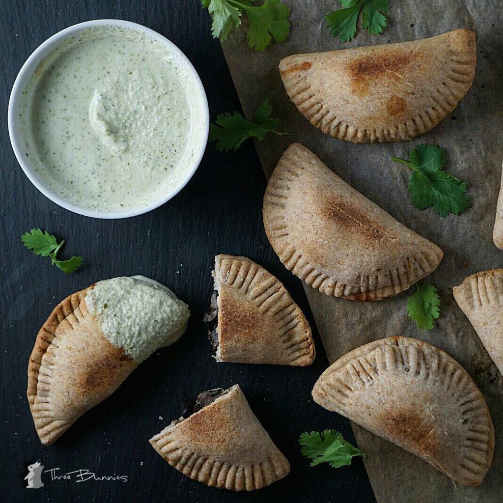 Black Bean and Mushroom Empanadas