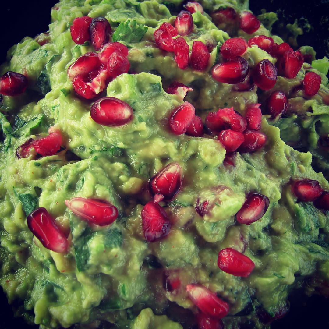 Easy Pomegranate Guacamole with Fresh Twist