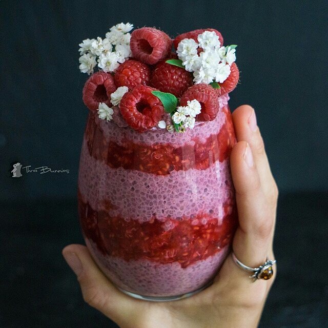 Beet 'N' Berry Chia Parfait