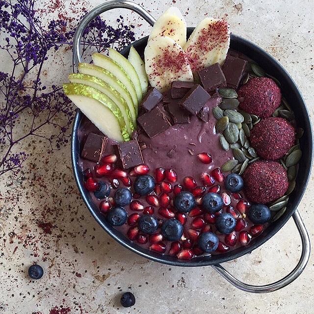 Nutritious Acai and Mixed Berry Bowl