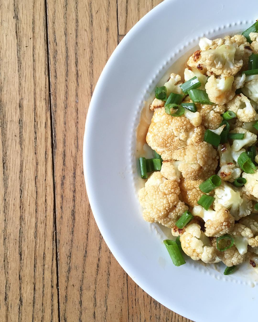Easy Honey Garlic Cauliflower Side Dish